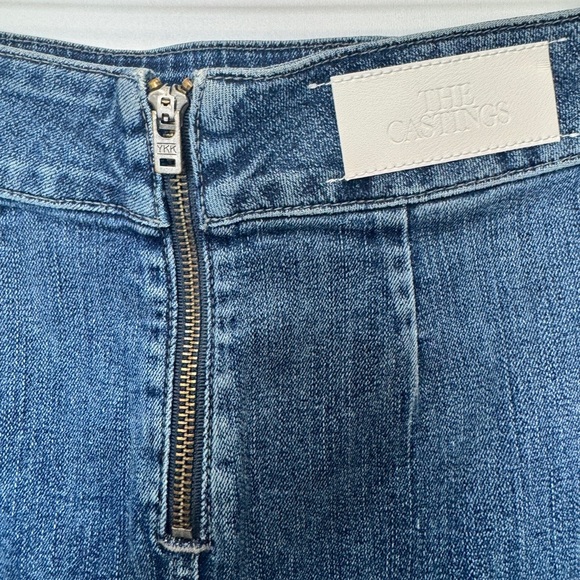 Aritzia The Castings Classic Denim Pencil Skirt Blue - Picture 7 of 9